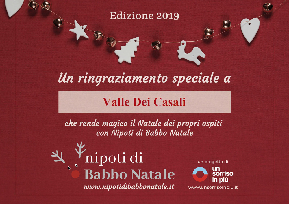 Un Sorriso In Più, Nipoti di Babbo Natale 2019